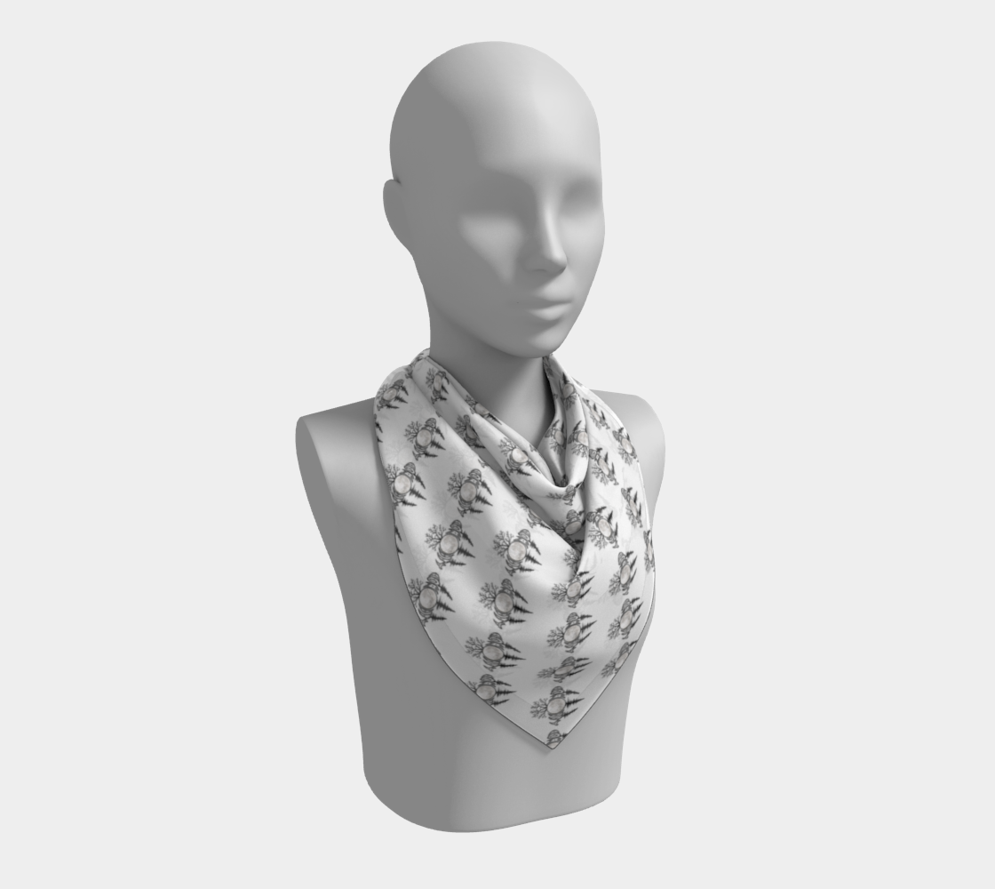 ComMOONity Square Scarf - white