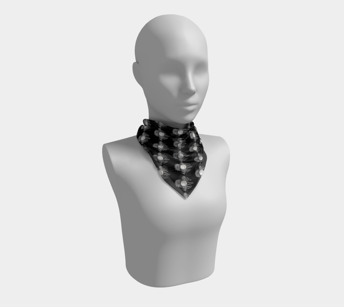 ComMOONity Square Scarf ~ black