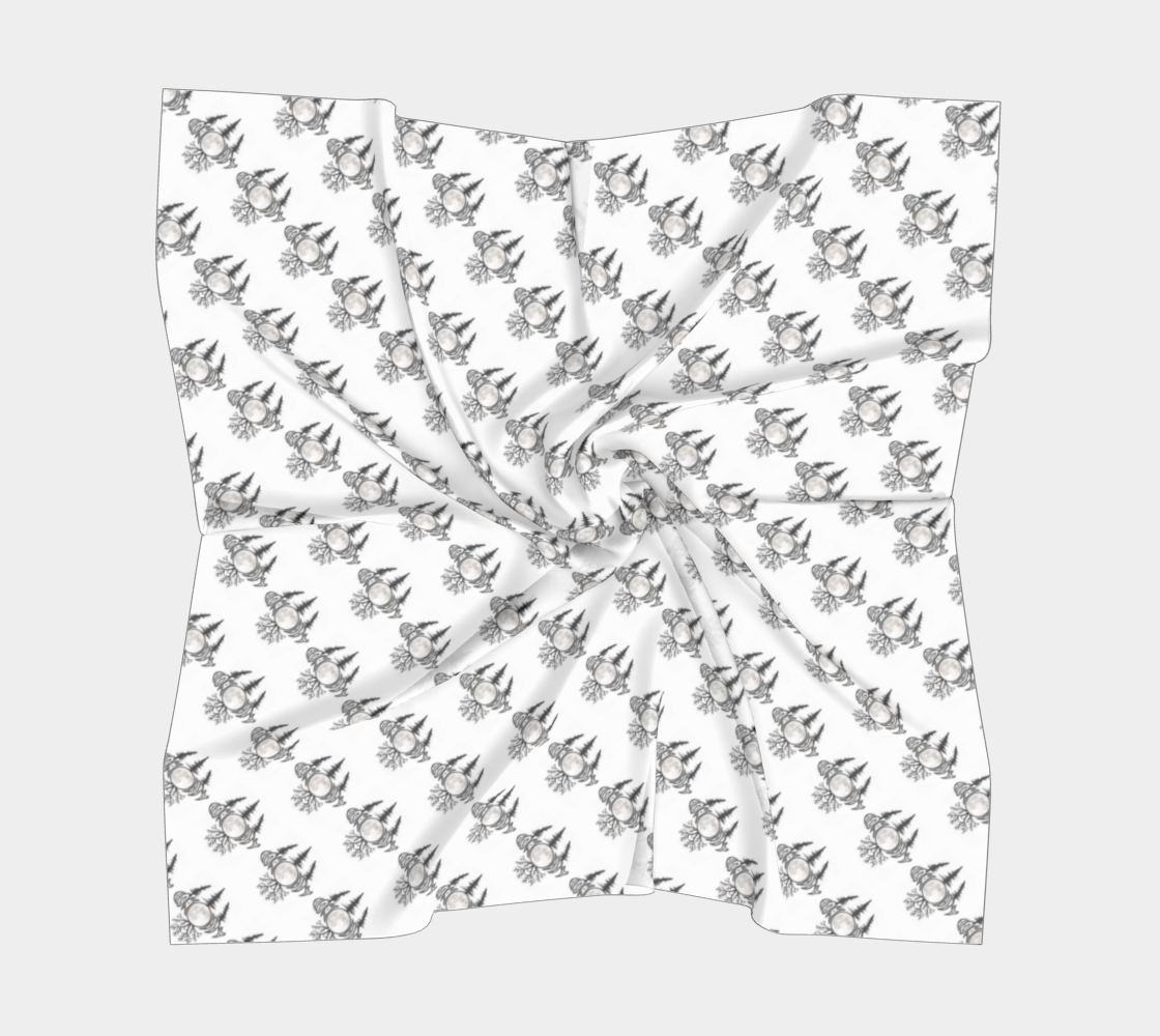 ComMOONity Square Scarf - white
