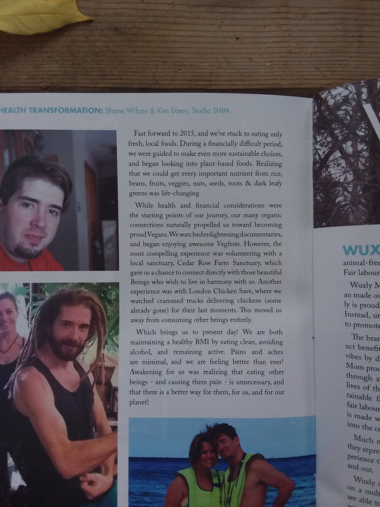 Ontario Vegan Magazine, Featured Health Transformation