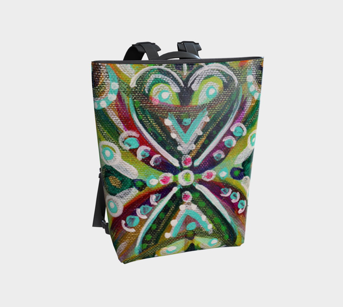 HeARTfelt Reflection ~ Vegan Leather Backpack