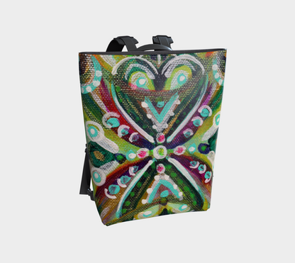 HeARTfelt Reflection ~ Vegan Leather Backpack