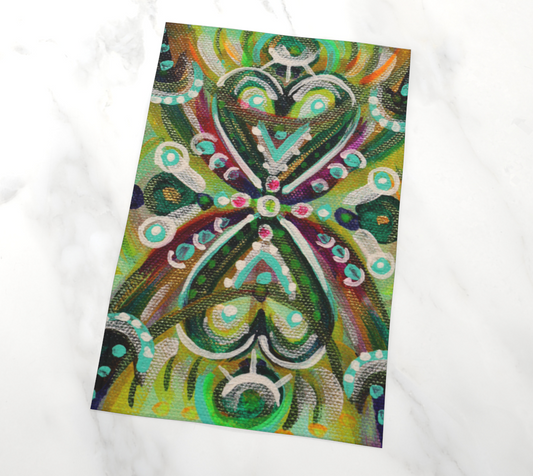 HeARTfelt Reflection ~  Tea Towel