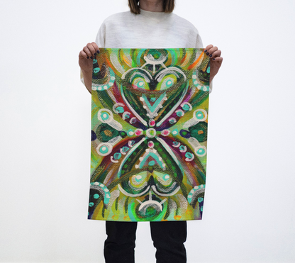 HeARTfelt Reflection ~  Tea Towel