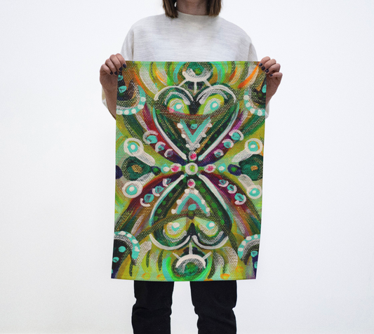 HeARTfelt Reflection ~  Tea Towel
