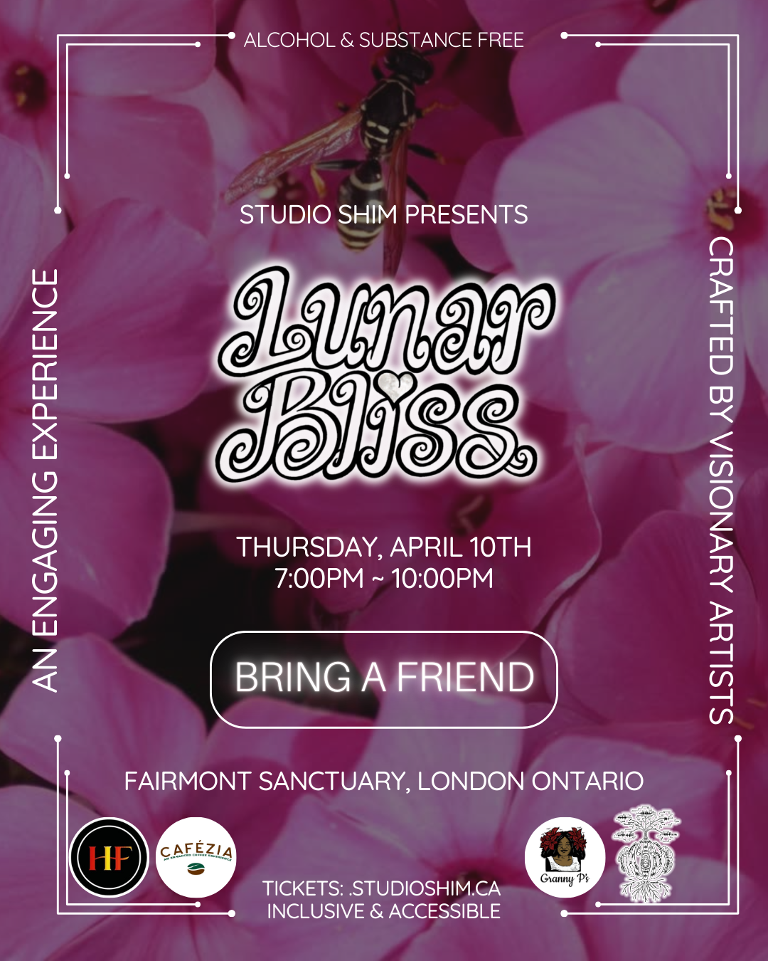 BRING A FRIEND ~  Lunar Bliss April 10th