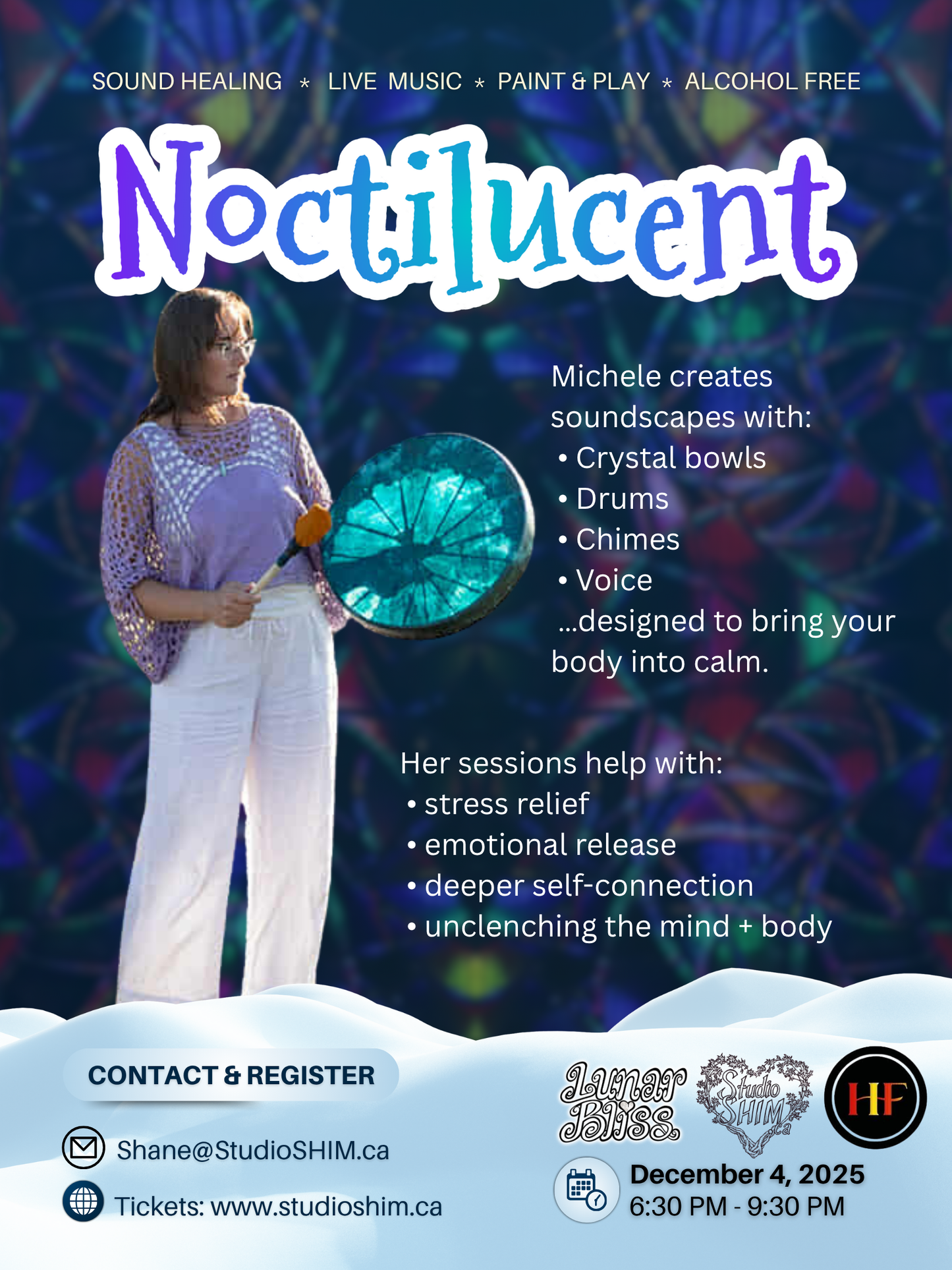 LAST LUNAR BLISS OF THE YEAR  ~  NOCTILUCENT (nok-tuh-LOO-sent)