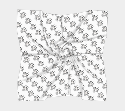 ComMOONity Square Scarf - white