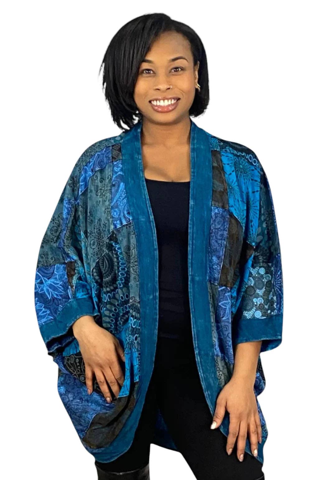 Talia Kimono: Burgundy / One size